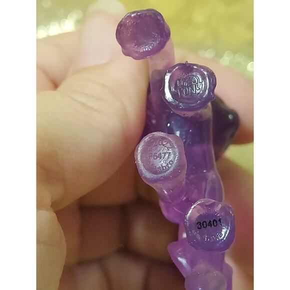 My Little Pony Crystal Theme IZZY MOONBOW 2" Figure Clear Purple MLP Horse - Picture 7 of 8